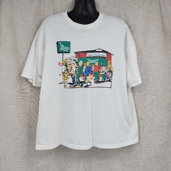 The Mecca Vintage Single Stitch T-shirt Tee Cartoon Character Golfer Balerina - Picture 1 of 10